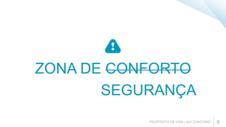 8
ZONA DE CONFORTO
SEGURANÇA
 