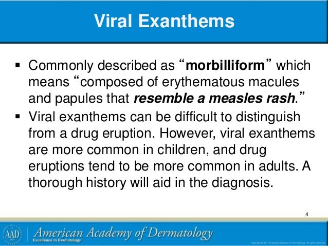 Viral exanthems-module