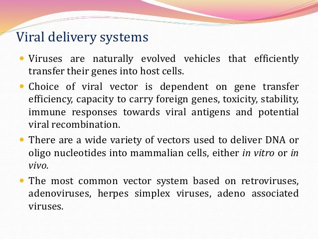 VIRAL AND NON VIRAL GENE TRANSFER