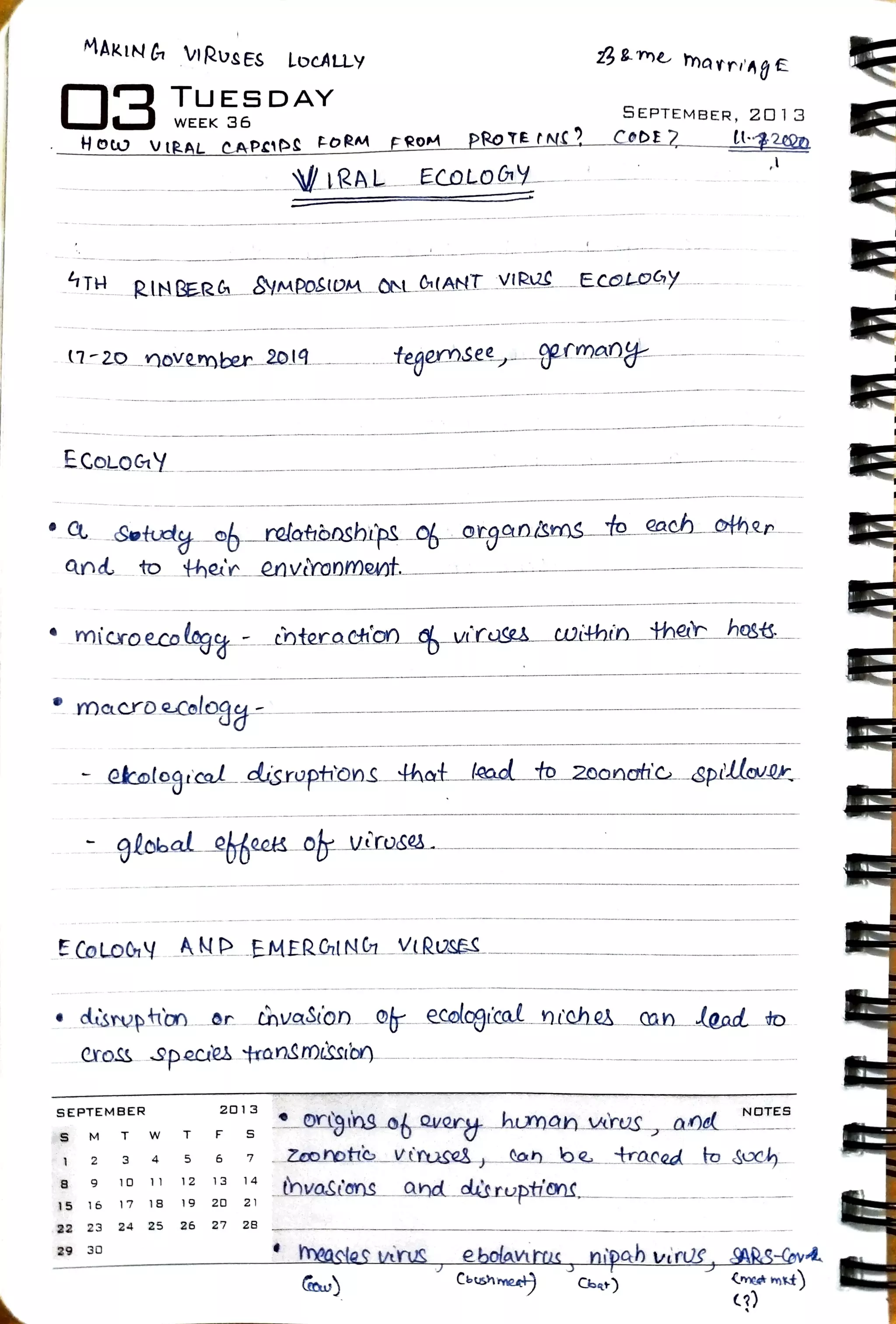 Virology Notes 2020 #23: Viral ecology | PDF