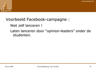 Alternatieve kanalen “ The medium is the message” 