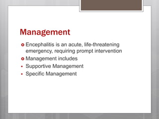 Viral encephalitis