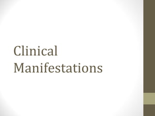 Clinical
Manifestations

 
