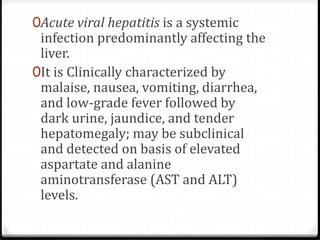 Viral Hepatitis | PPTX