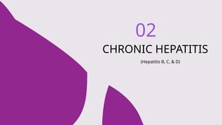 02
CHRONIC HEPATITIS
(Hepatitis B, C, & D)
 