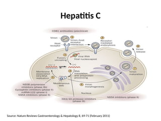 Hepatitis C
Source: Nature Reviews Gastroenterology & Hepatology 8, 69-71 (February 2011)
 