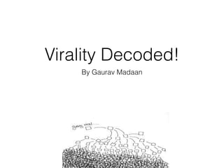 Virality Decoded!
By Gaurav Madaan
 