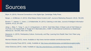 Virality &amp; memes | PPT
