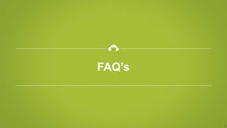 FAQ’s
1
 