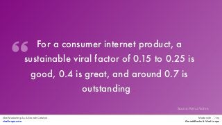 Viral Marketing As A Growth Catalyst
viral-loops.com
Made with by
GrowthRocks & Viral Loops
For a consumer internet produc...