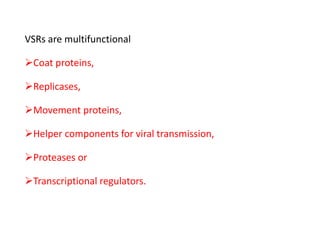 Vsrs Testing Viral suppressors of rna silencing | PPTX