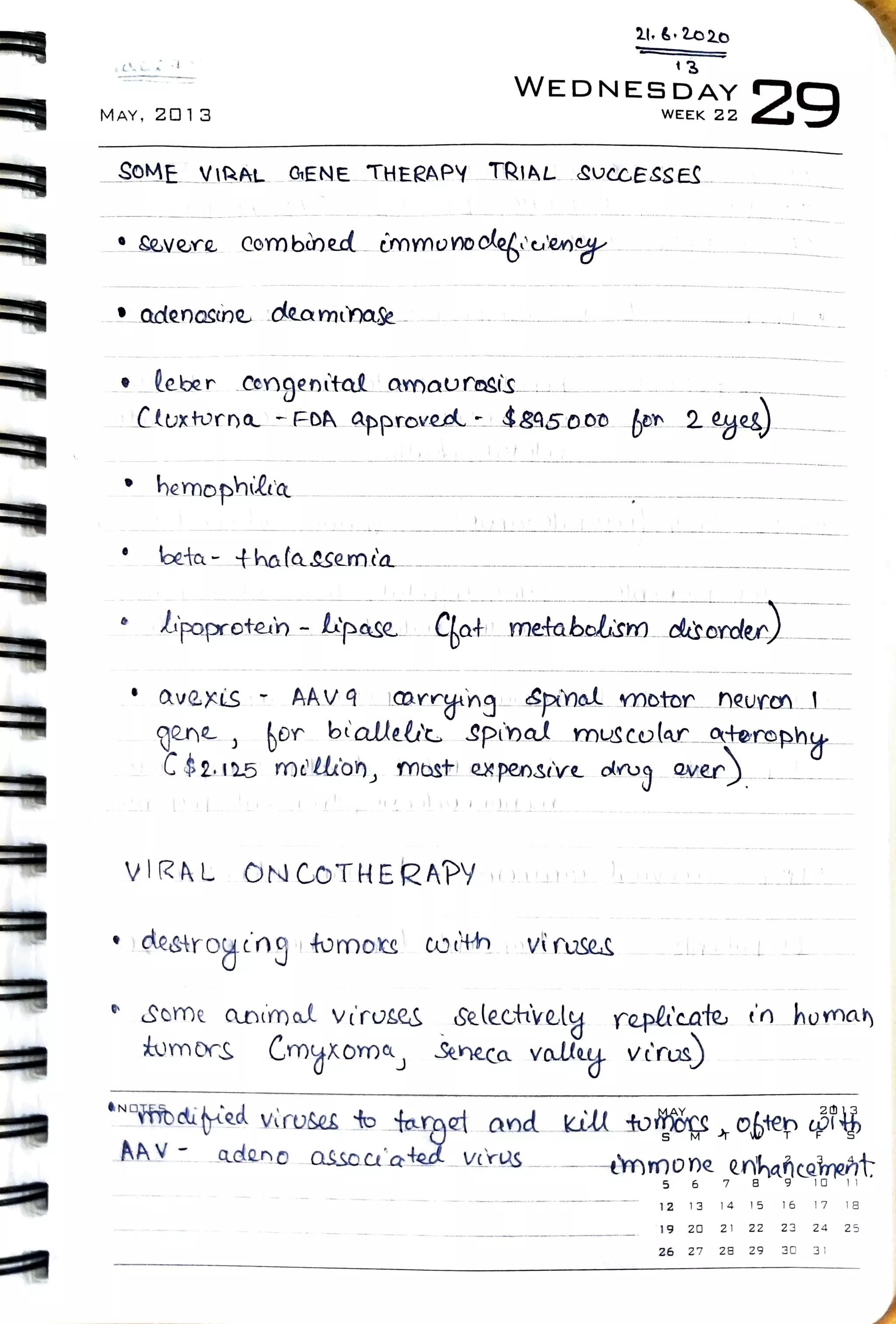 Virology Notes 2020 #26: Therapeutic viruses | PDF