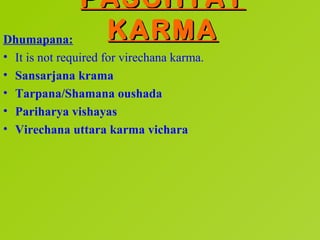 Virechana karma