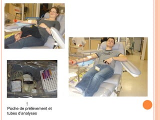 ↑ 
Poche de prélèvement et tubes d’analyses  