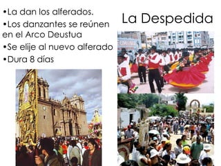 La DespedidaLa dan los alferados.