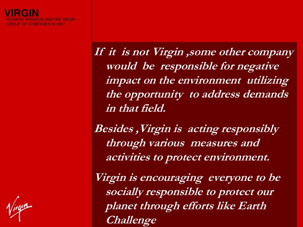 Virgin group strategy analysis image