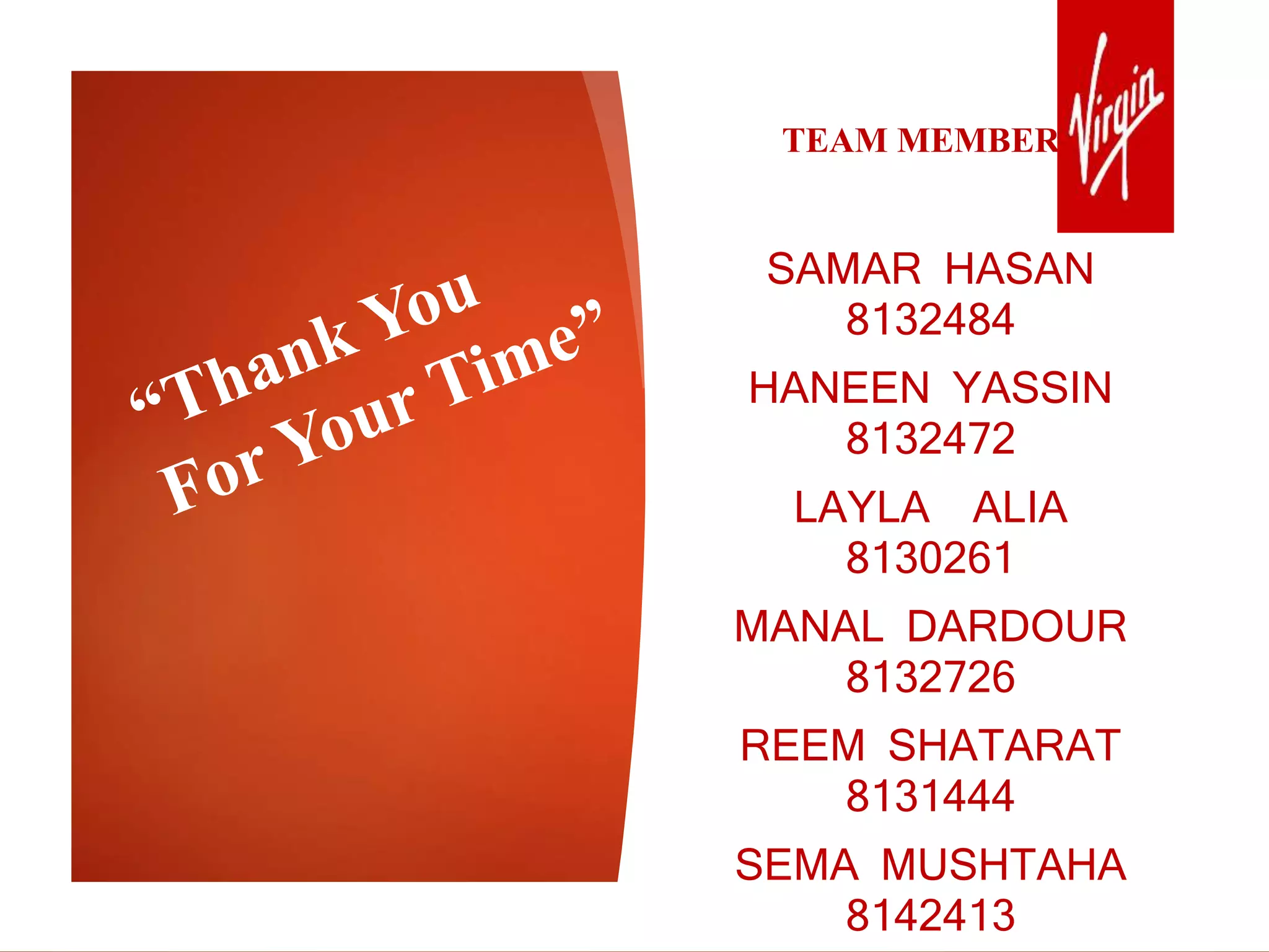 TEAM MEMBERS
SAMAR HASAN
8132484
HANEEN YASSIN
8132472
LAYLA ALIA
8130261
MANAL DARDOUR
8132726
REEM SHATARAT
8131444
SEMA MUSHTAHA
8142413
 