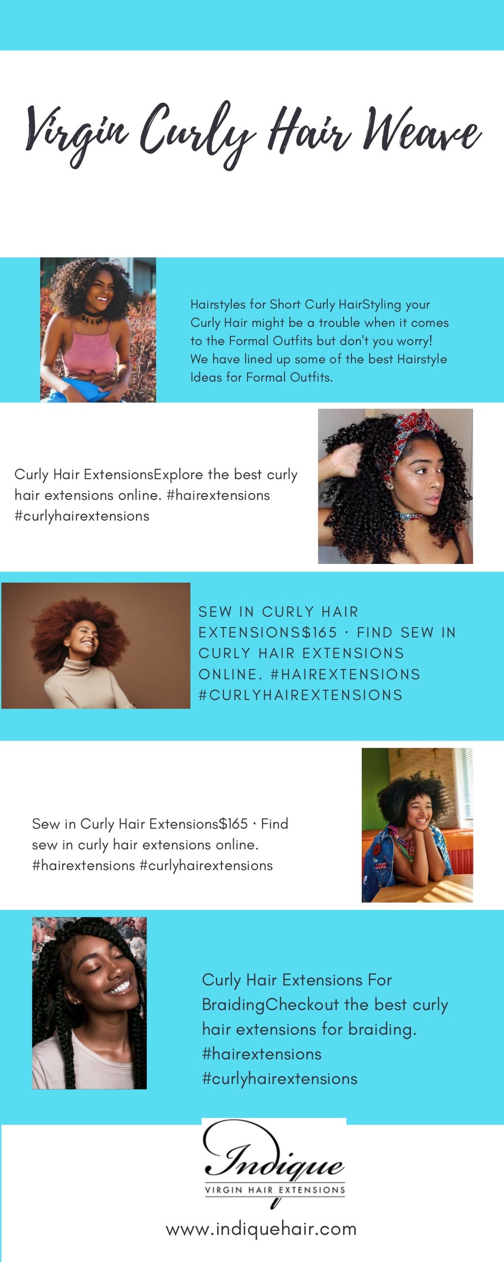 Virgin Curly Hair Weave