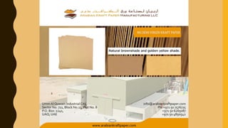 Virgin Grade Kraft Paper UAE
