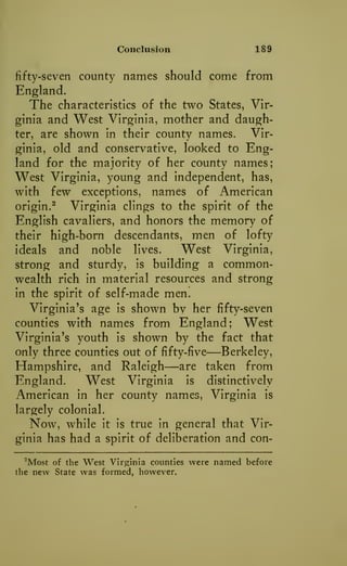 Virginia County Names - A History