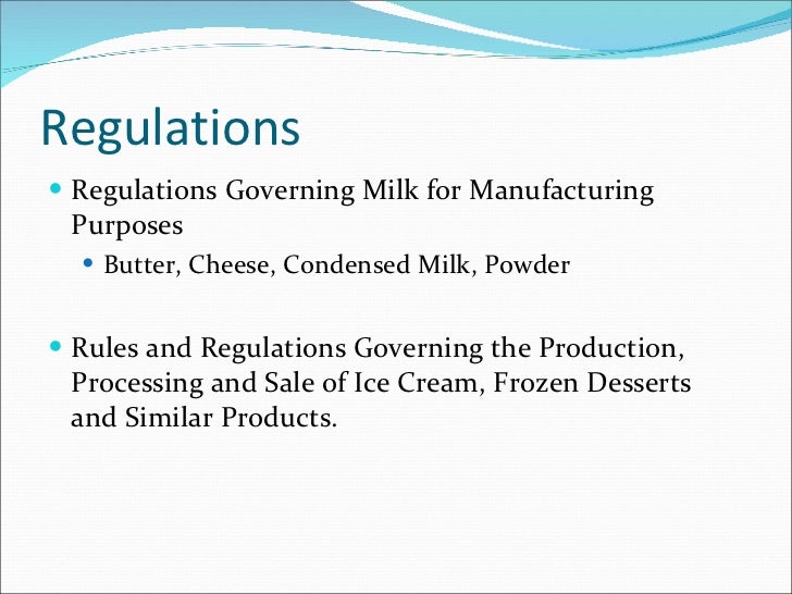 Virginia dairy regulations