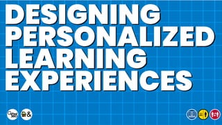 DESIGNING
PERSONALIZED
LEARNING
EXPERIENCES
 