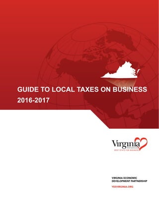 GUIDE TO LOCAL TAXES ON BUSINESS
2016-2017
 