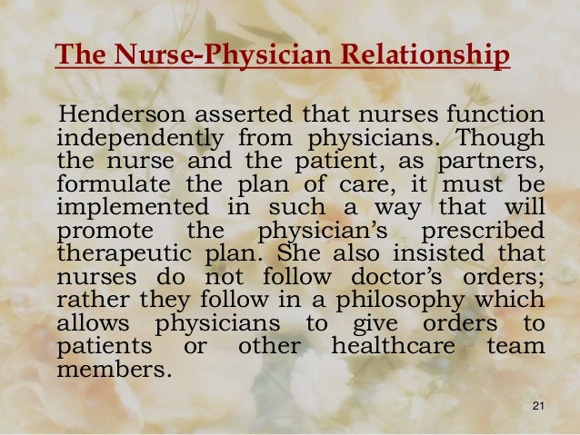 virginia henderson s theory of nursing