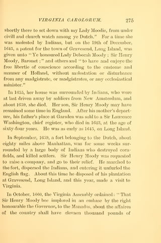 Virginia History - 1625 to 1685