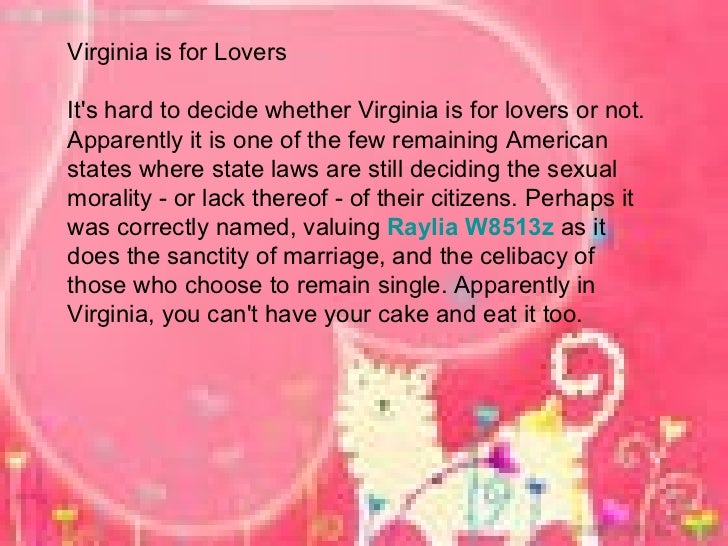 Virginia is for lovers