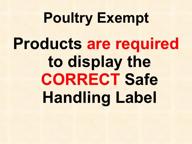 Virginia poultry and meat regulations