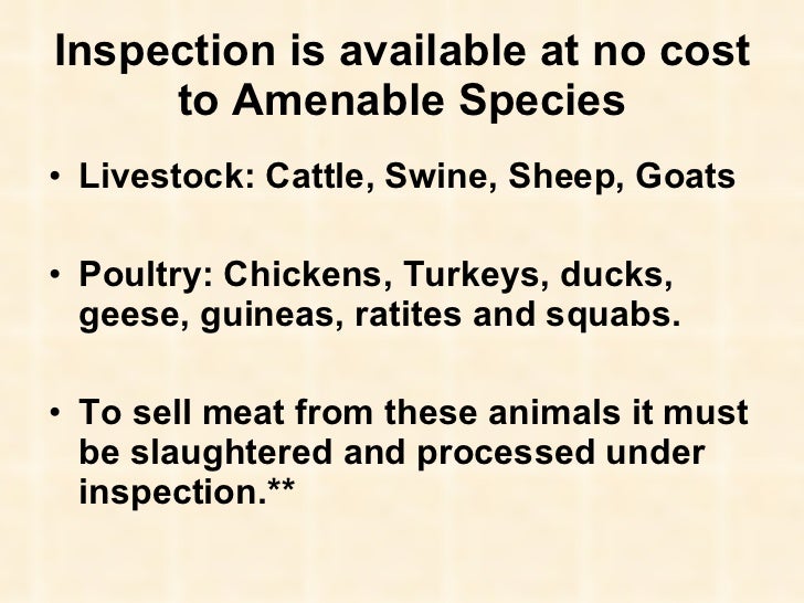 Virginia poultry and meat regulations