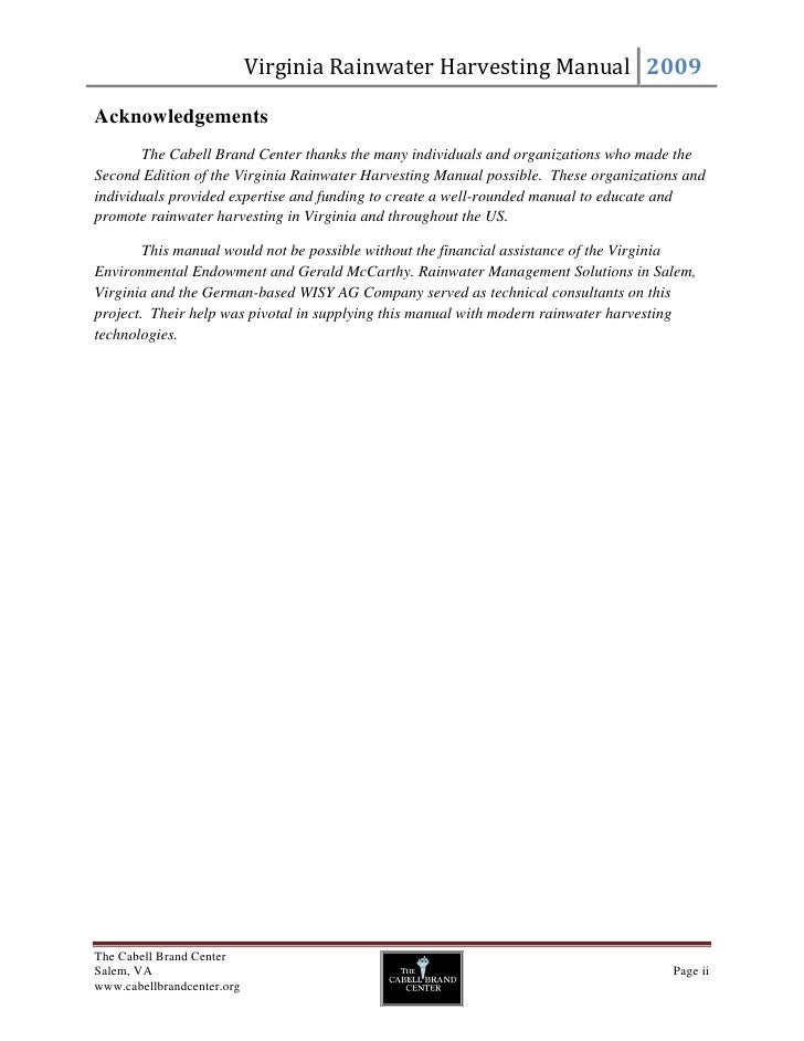 Rainwater harvesting phd thesis