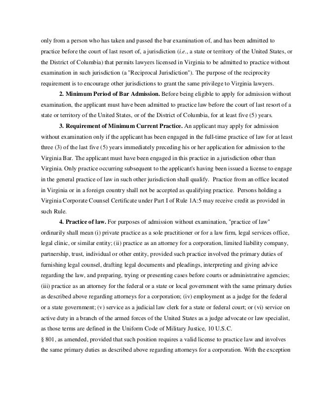 Virginia Rules of The Court