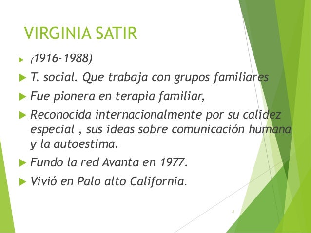 Virginia Satir, valoracion familiar