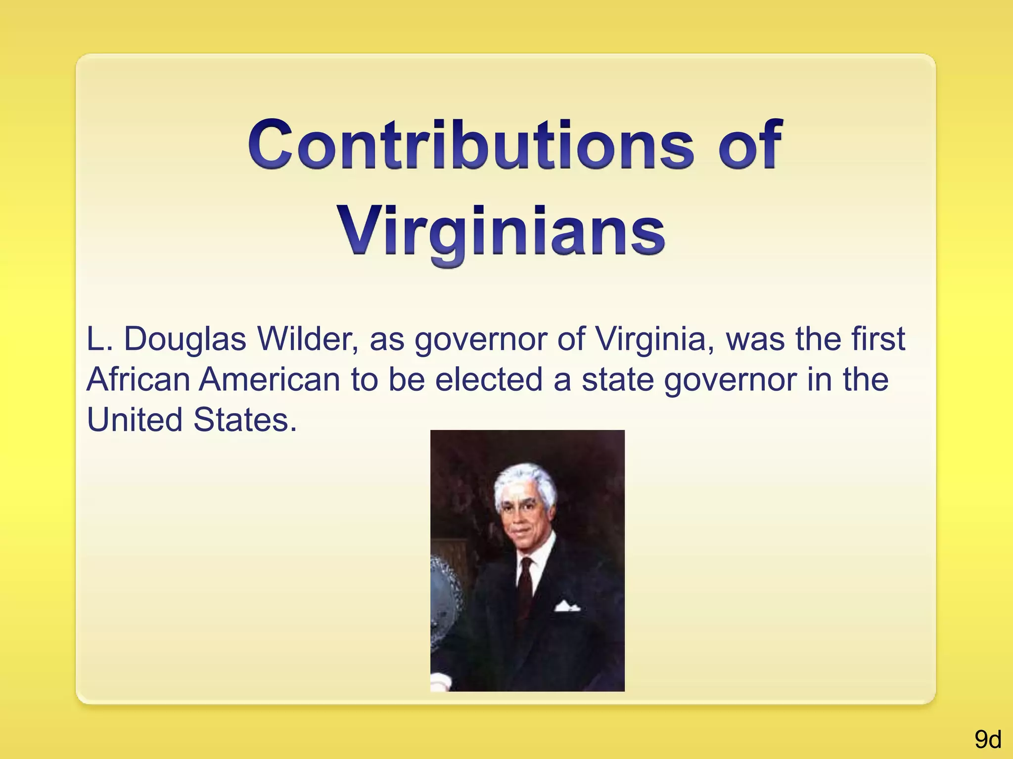 Most enslaved African Americans worked tobacco, other crops, and livestock. Enslaved African Americans had no rights.
