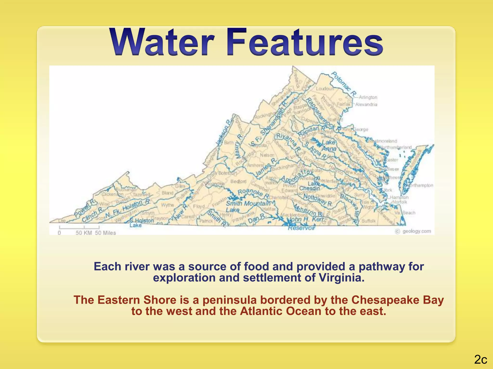   Valley and Ridge Includes the Great Valley of Virginia and other valleys separated by ridges (The Blue Ridge Mountains and the Valley and Ridge Regions are part of the Appalachian mountain system.)