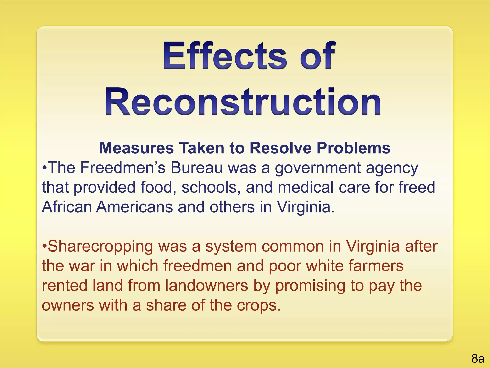 Unhealthy living conditions caused diseases.