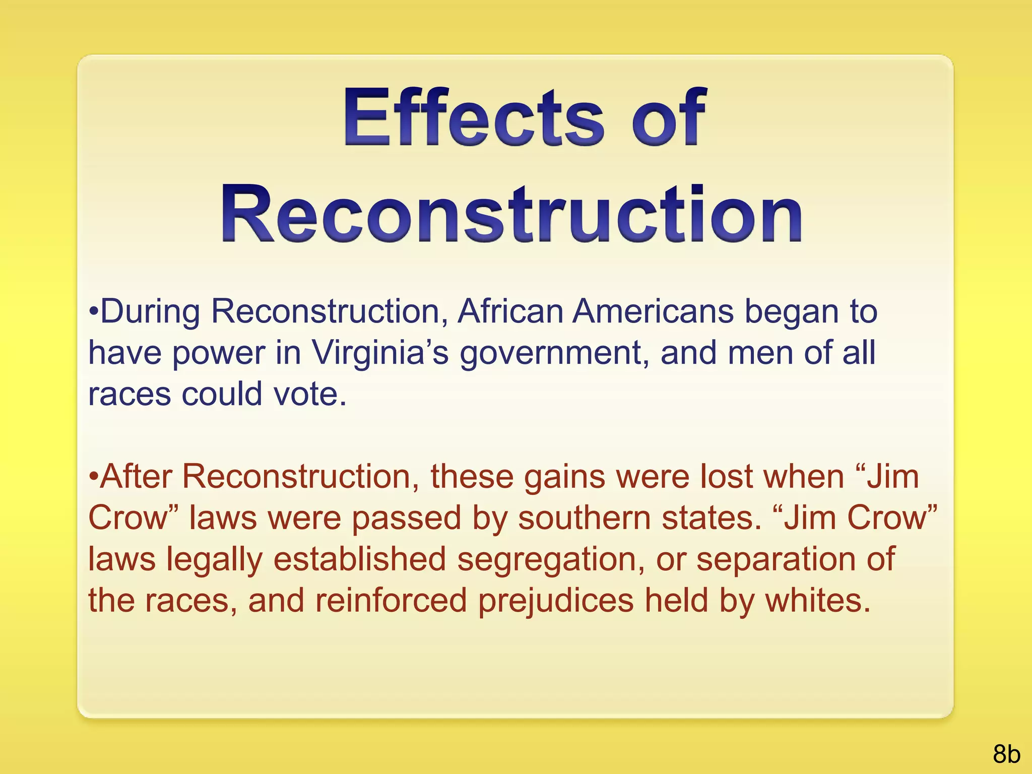  Moved from Williamsburg to RichmondThe population was moving westward.