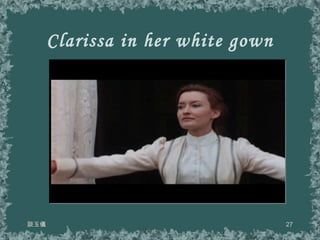 Clarissa in her white gown 談玉儀 