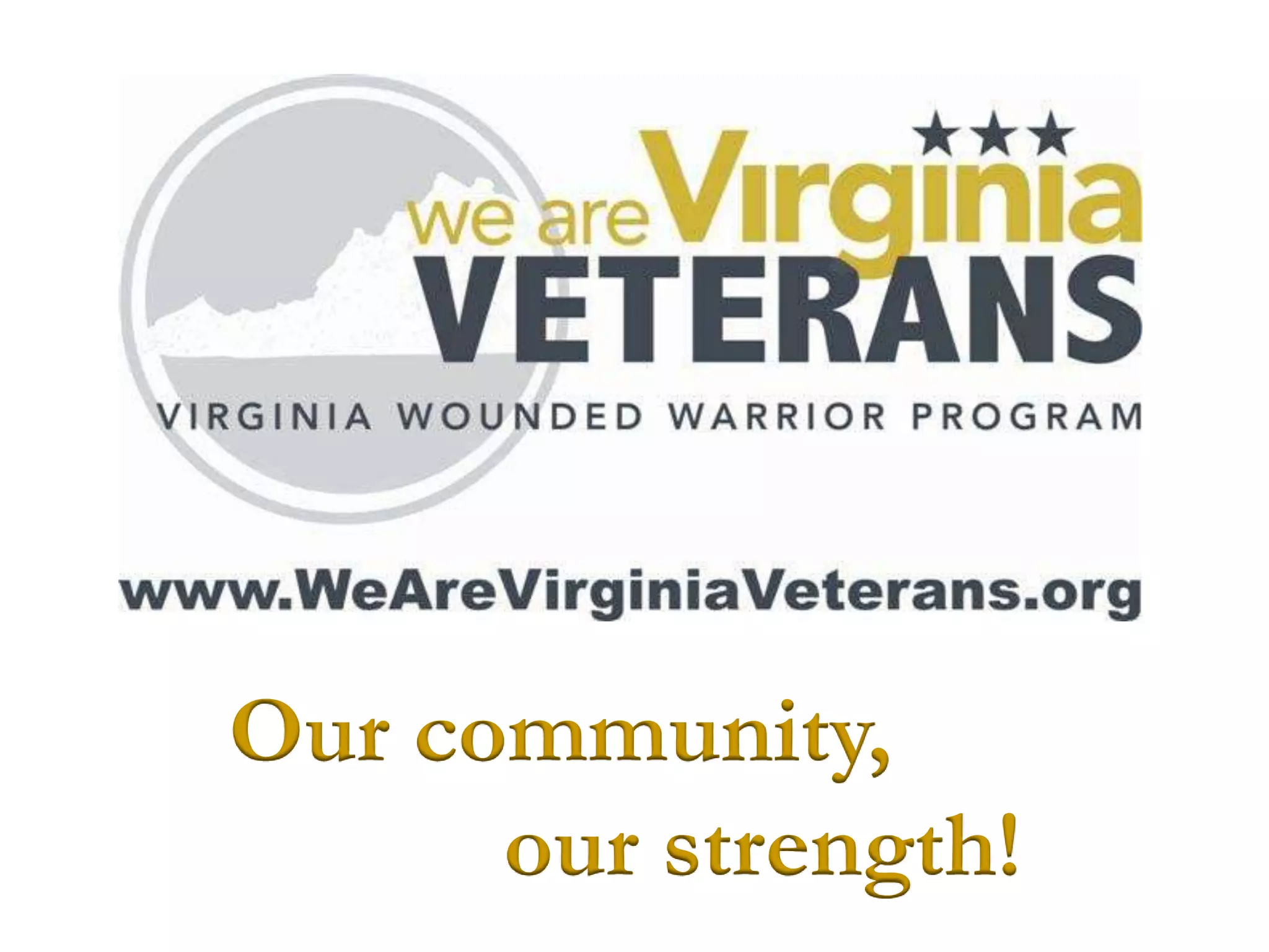 Our community,
our strength!
 