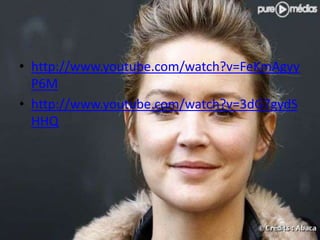 • http://www.youtube.com/watch?v=FeKmAgyy
P6M
• http://www.youtube.com/watch?v=3dG7gydS
HHQ