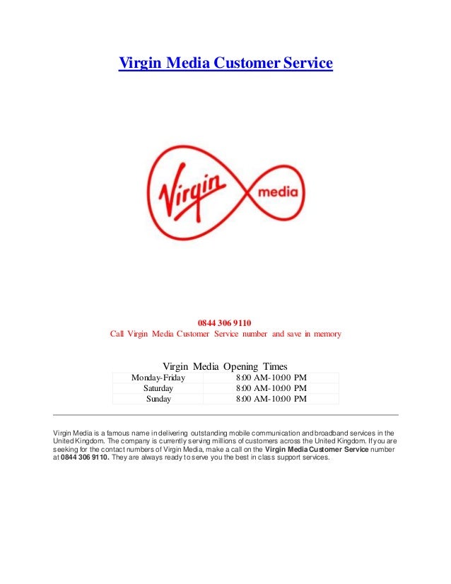 Virgin media customer service