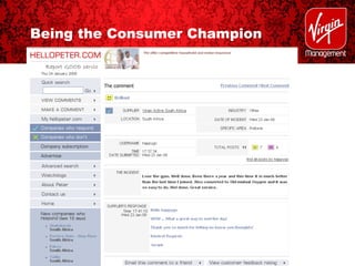 Being the Consumer Champion 