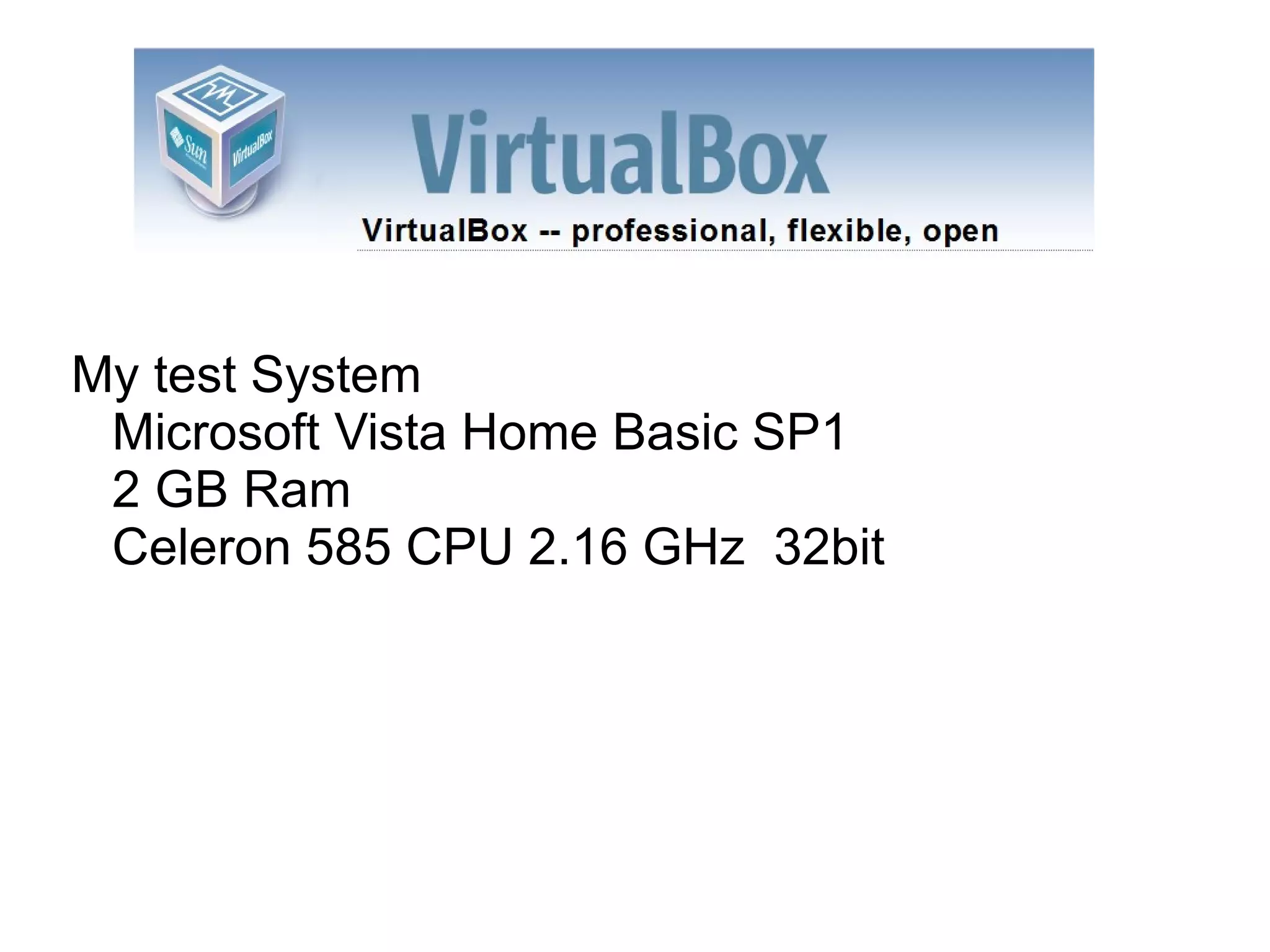 Create a test system