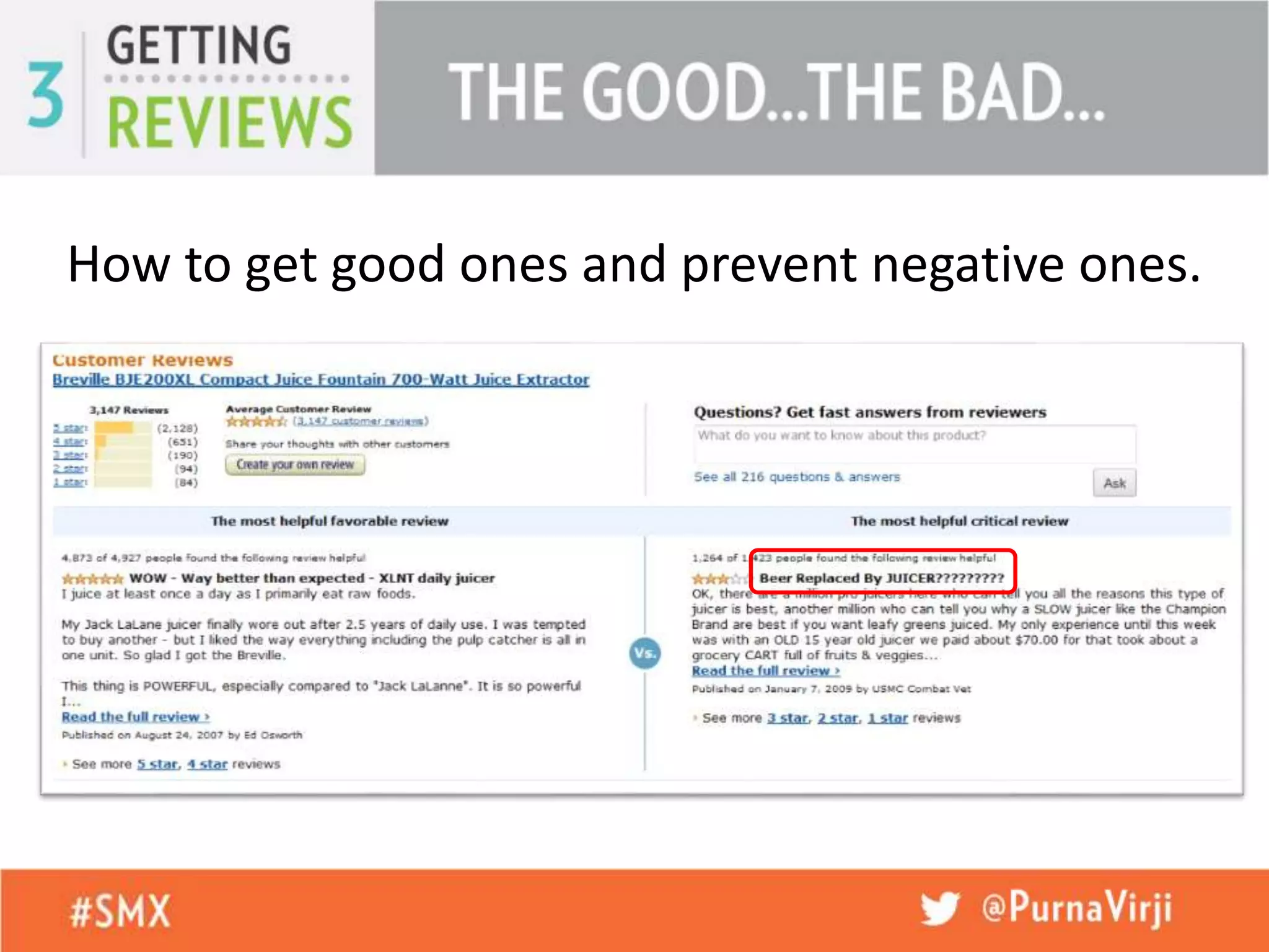 How to get good ones and prevent negative ones.
 