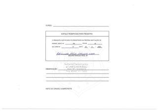CURSO:
ESPAÇO RESERVADO PARA REGISTRO
O PRESENTE CERTIFICADO FOI REGISTRADO NA PRÓPRIA INSTITUIÇÃO DE
ENSINO, SOB O N9 166 FOLHA 05
DO LIVRO N2 01 DATA 30 / 12 / 2022
-
SECRETÁRIO(A) REG. N
Fx Jcr
jo i,JiC41 de Su
OBSERVAÇÃO: C) N°. i4,05/20 14
j) / 3 3)J3
VISTO DO ORGÃO COMPETENTE
 