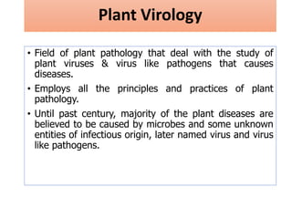 History of Plant virology | PPTX