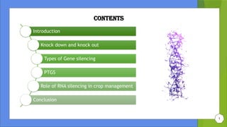 Role of RNA silencing in management of plant disease management | PPTX