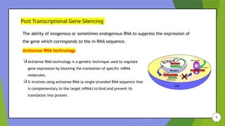 Role of RNA silencing in management of plant disease management | PPTX